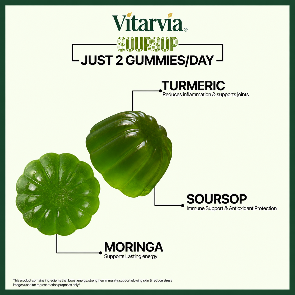 20-in-1 Soursop Herbal Gummies (8500mg)