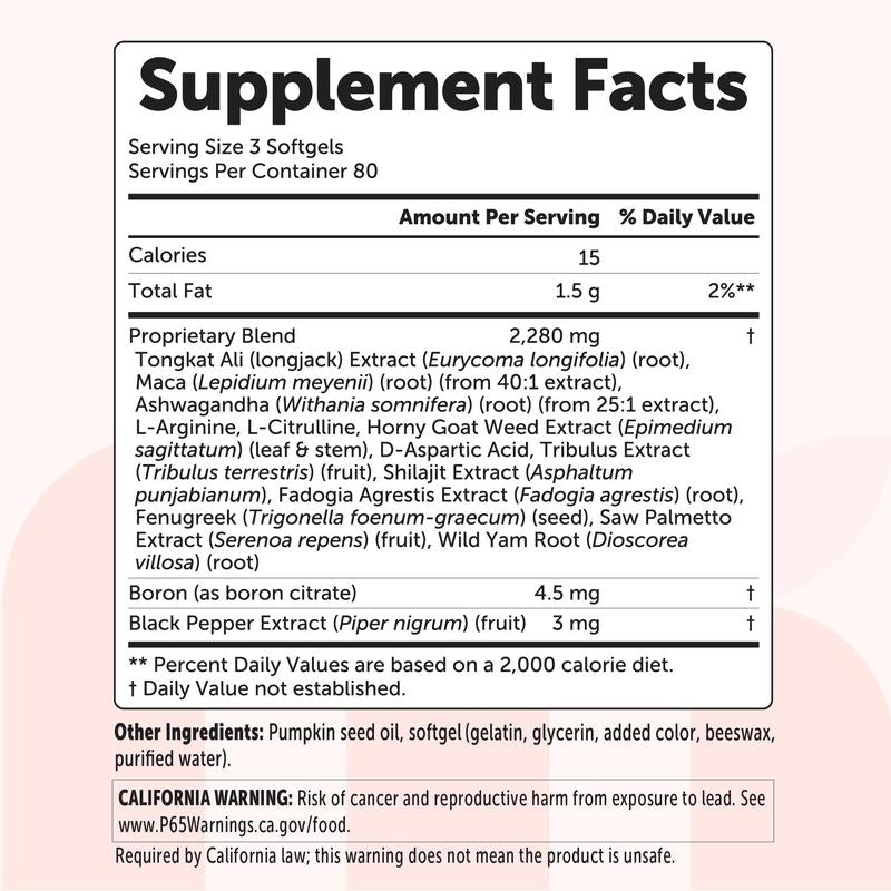 CORETEST™ Advanced Testosterone+ Support Softgels