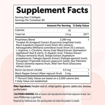 CORETEST™ Advanced Testosterone+ Support Softgels